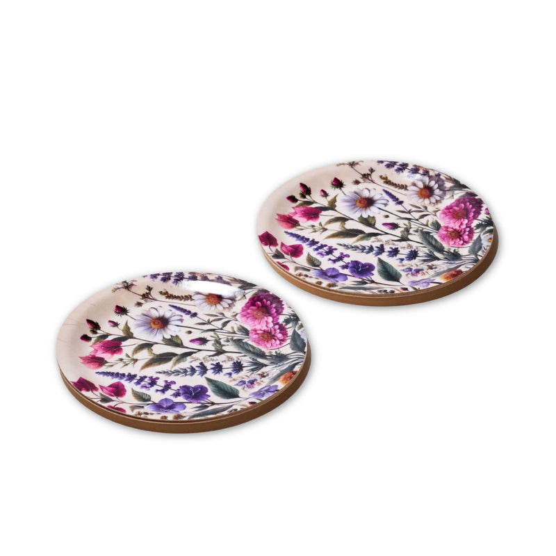 Wildflowers Mini Birchwood Tray Set of 2
