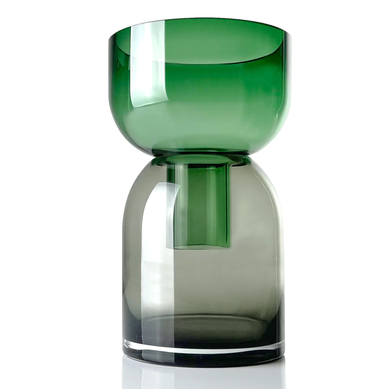 Green & Gray Flip Vase