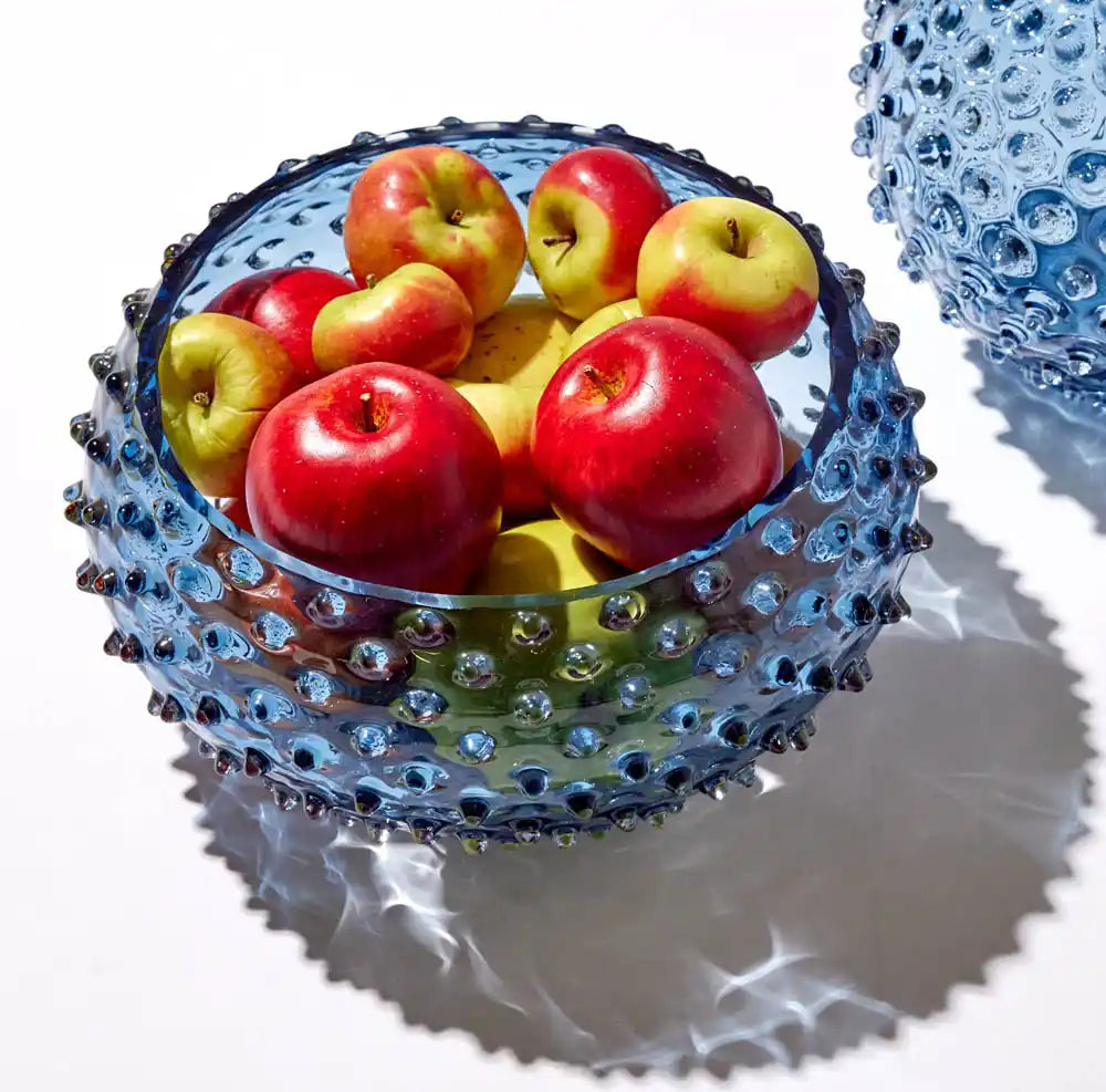 Underlay Blue Smoke Hobnail Bowl